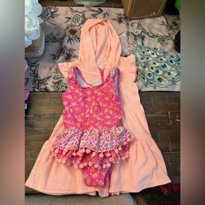 Nicole Miller Toddler Swimsuit & matching coverup